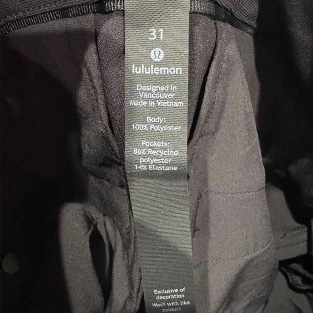 Lululemon Commission Men's  Black Pants - Picture 3 of 4